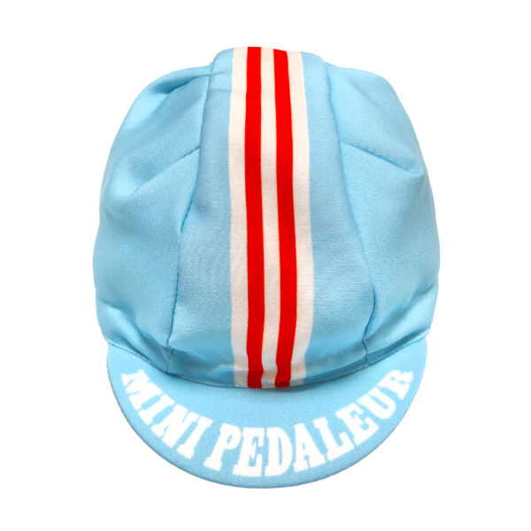 casquette mini pedaleur couleur bleu ciel pour garçon enfant ou bébé