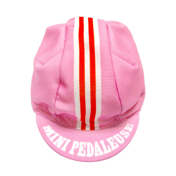 casquette mini pedaleuse couleur rose bonbon pour fille enfant ou bébé