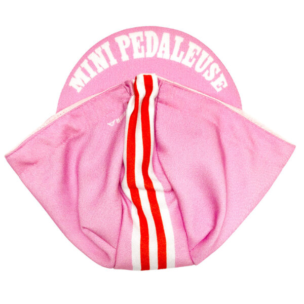 casquette mini pedaleuse couleur rose bonbon pour fille enfant ou bébé