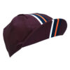 Vélo, casquette de qualité, classique, couleur bordeaux