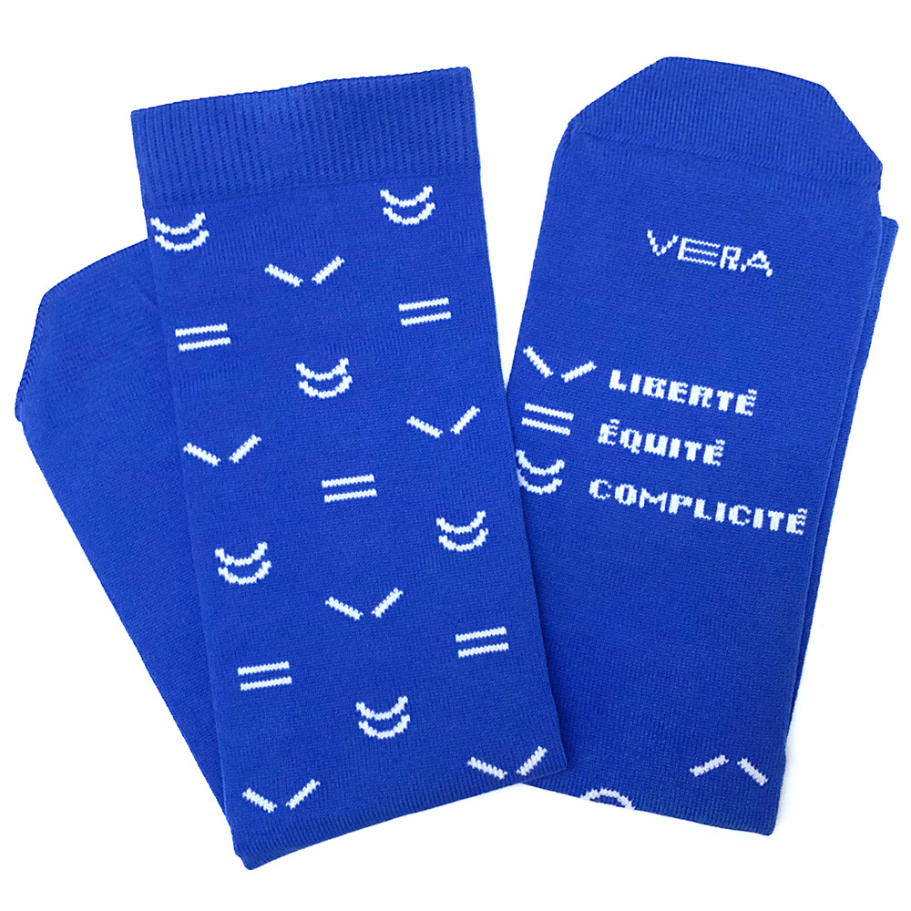 chaussette vélo cycling socks france bleu roy