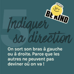 indiquer sa direction : règle n°5 du savoir vivre à vélo