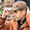 tweed-foxton-casquette-alex casquette en tweed brun cycliste