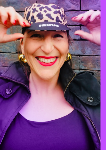 Casquette vélo motif léopard – Collection FAUVE