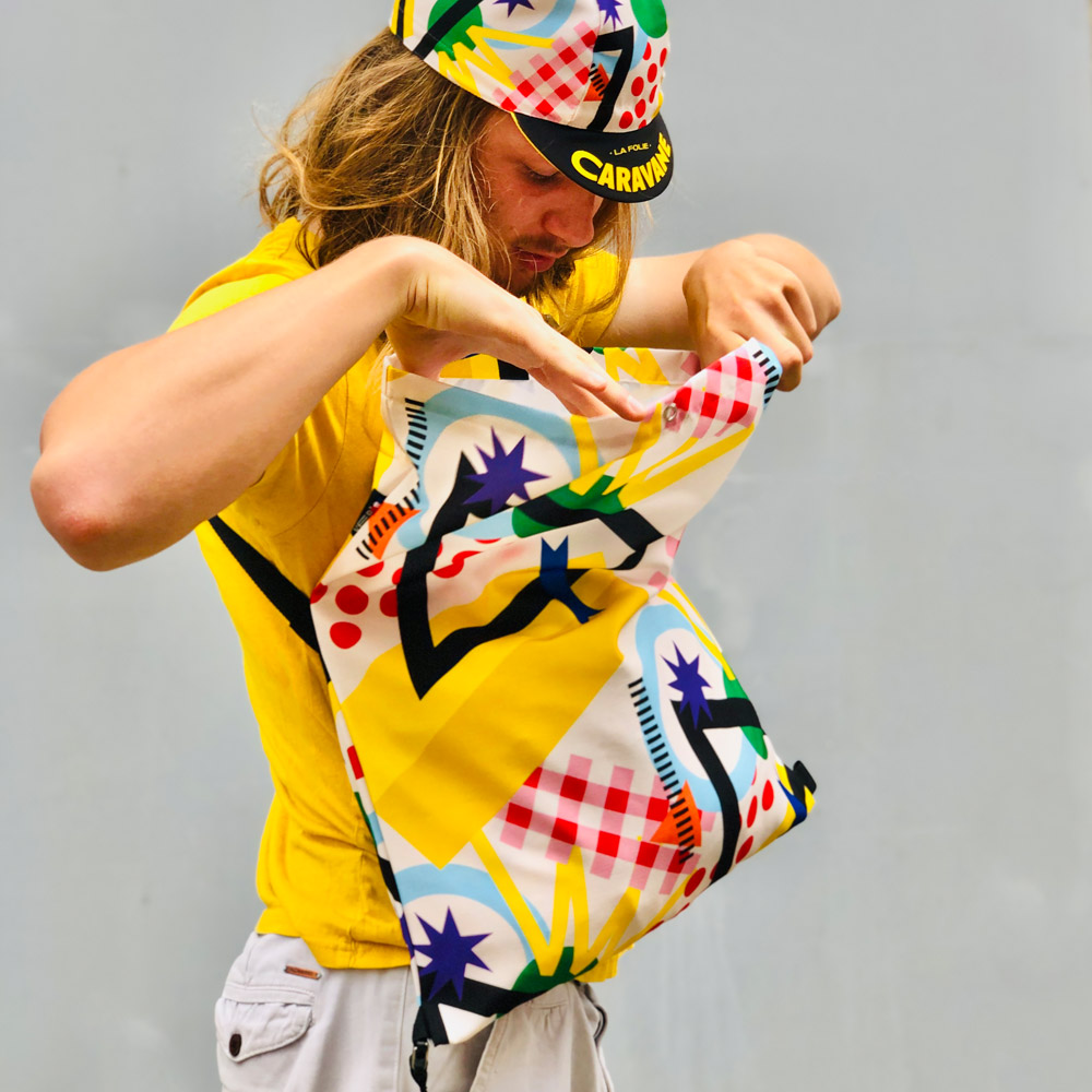 Musette bikepacking de cycliste VERA fabriquée en France