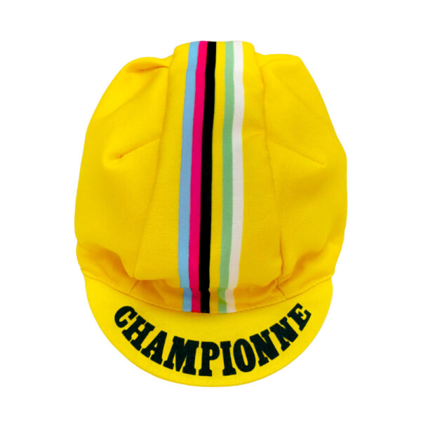 casquette championne couleur jaune soleil pour fille enfant ou bébé