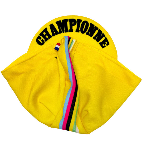 casquette championne couleur jaune soleil pour fille enfant ou bébé