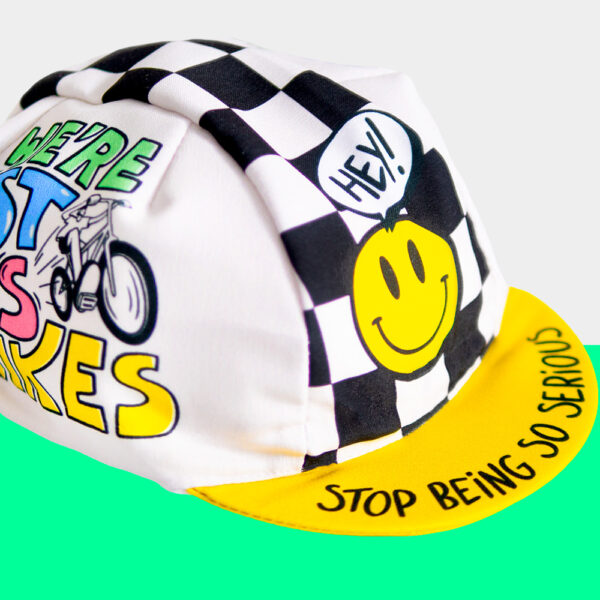 80s cycling hat vintage look kids on bikes