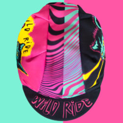 wild ride cycling cap pink crazy cat