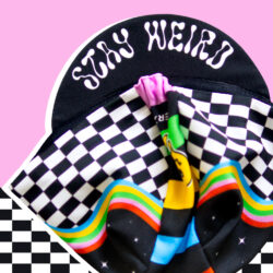 cycling hat stay weird