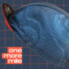 cycling-hat-one-more-mile-blue-left casquette velo bleu gravel sentier topographie