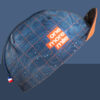 cycling-hat-one-more-mile-blue-right casquette velo bleu gravel sentier topographie