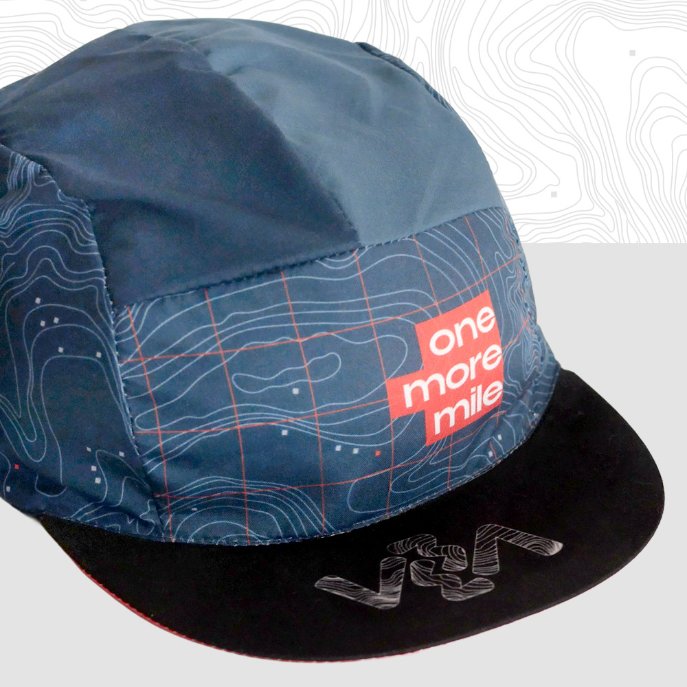 running-hat-one-more-mile-blue-trail casquette running one more mile bleu