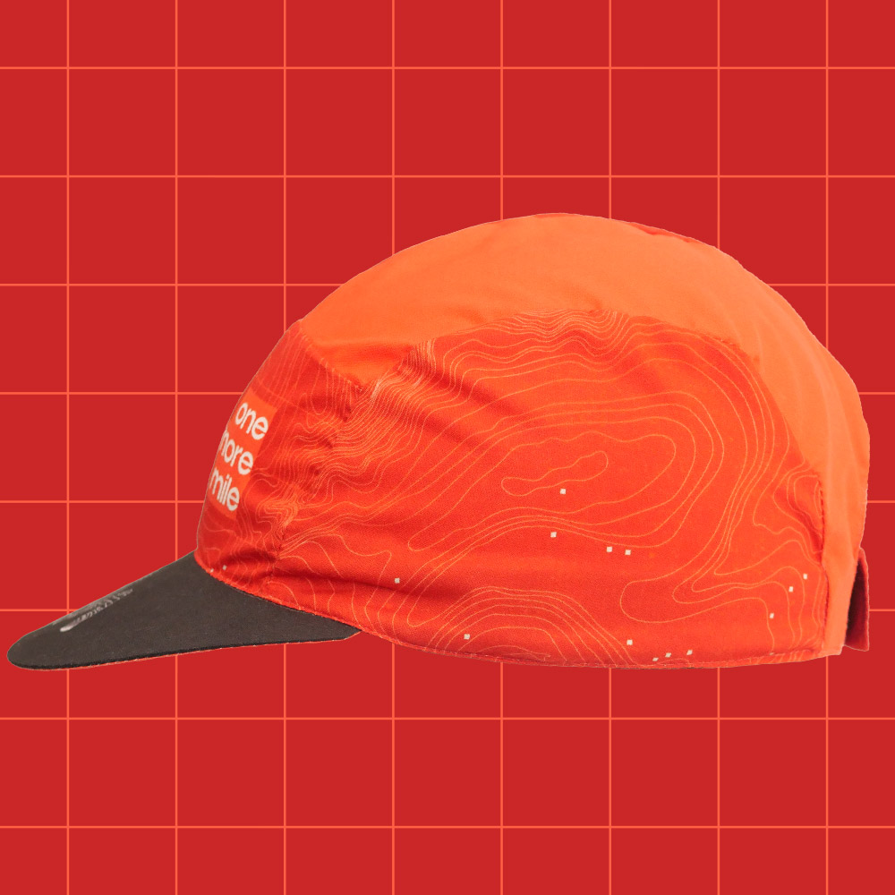 running-hat-one-more-mile-red-left casquette running one more mile rouge