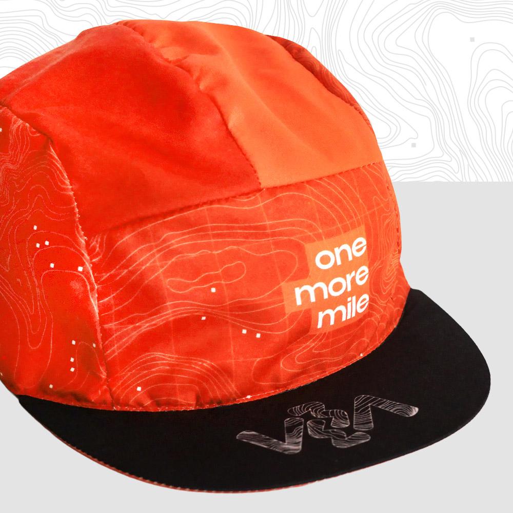 running-hat-one-more-mile-red-trail casquette running one more mile rouge