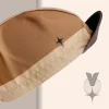 casquette velo marron