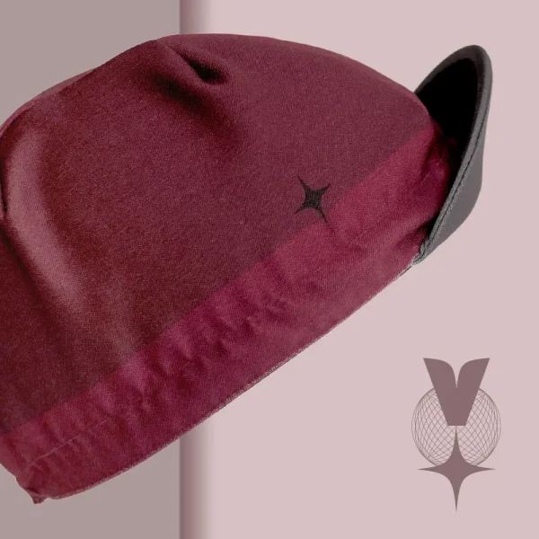 casquette velo bordeaux