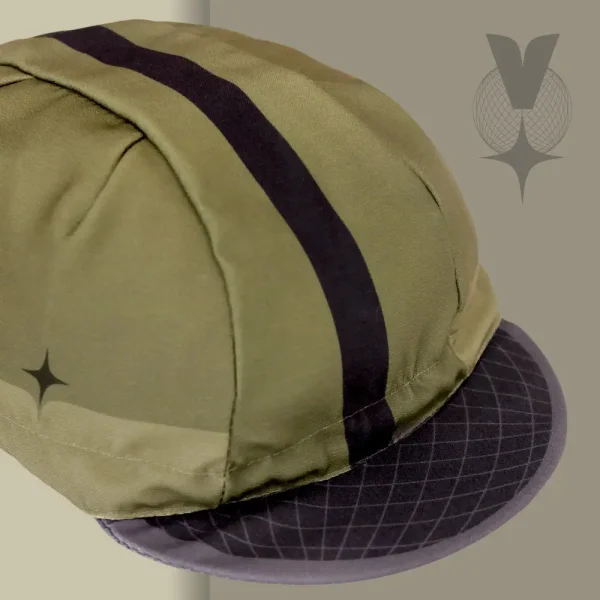 casquette velo vert kaki